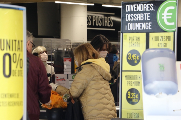 Un supermercat d'Andorra la Vella.